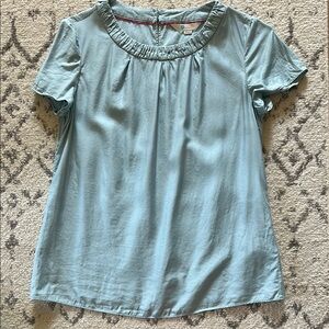 Light Blue Boden Viscose and Silk Women's Top